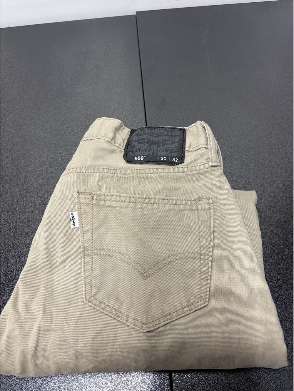 Levi’s 559 Relaxed Straight Leg 5 Pocket Jeans - Tan- Mens 30x32